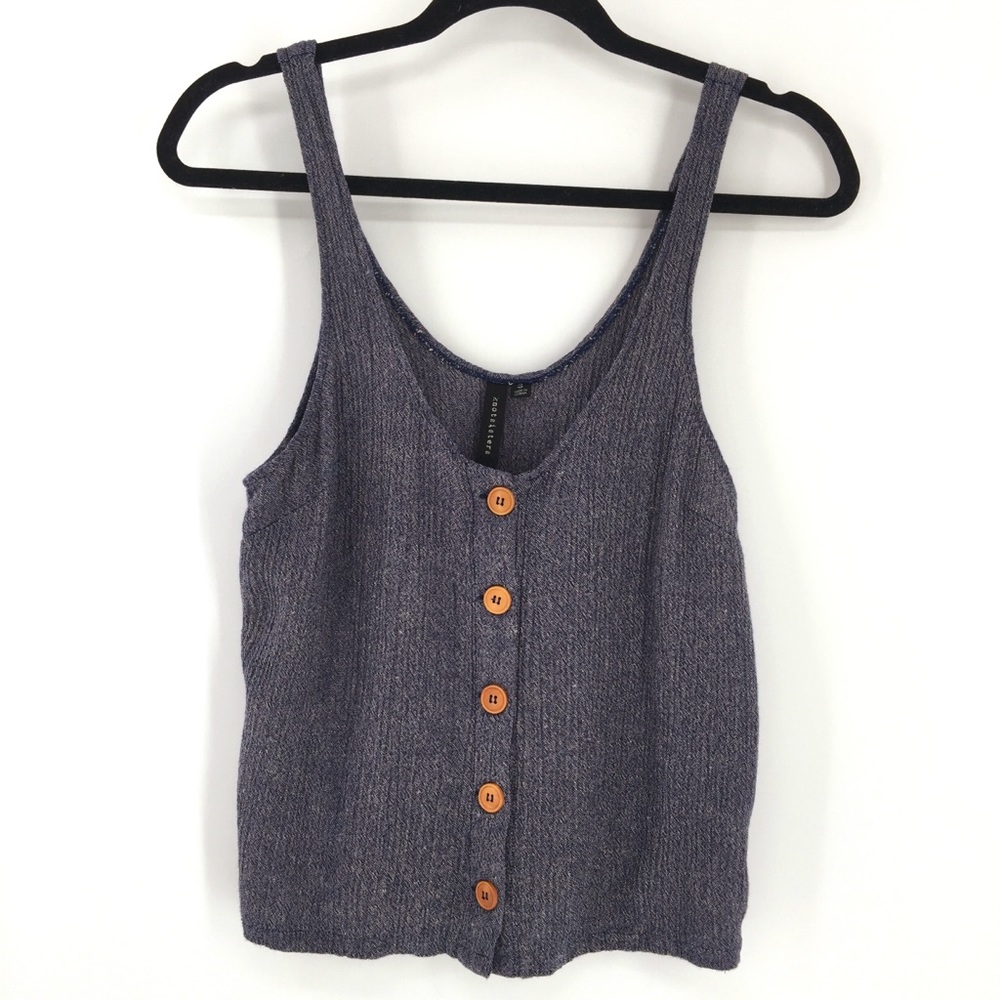 🚫SOLD🚫 Knot Sisters Alyssa Linen Blend Tank Top - Picture 2 of 6